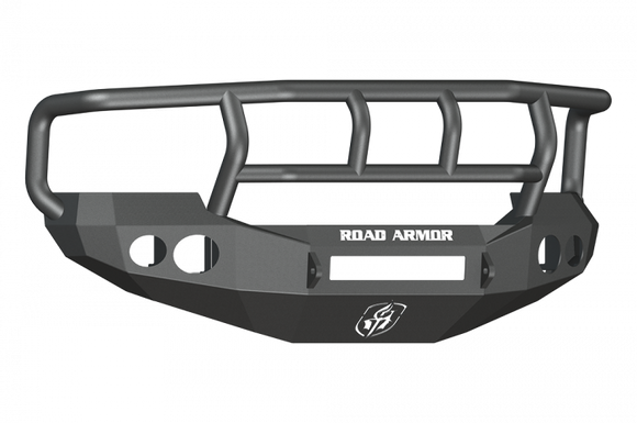 Road Armor 05-07 Ford F-250 Stealth Front Bumper w/Titan II Guard Wide Flare - Tex Blk