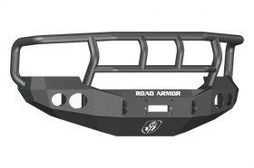 Road Armor 05-07 Ford F-250 Stealth Front Winch Bumper w/Titan II Guard Wide Flare - Tex Blk