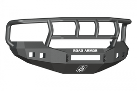 Road Armor 05-07 Ford F-250 Stealth Front Bumper w/Titan II Guard Wide Flare - Tex Blk