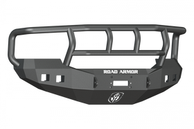 Road Armor 05-07 Ford F-250 Stealth Front Winch Bumper w/Titan II Guard Wide Flare - Tex Blk
