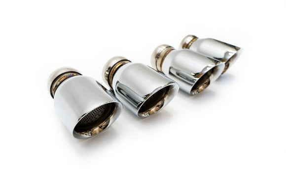 Fabspeed Porsche 958.2 Cayenne Turbo / Turbo S Deluxe Quad Style Tips (2015-2018)