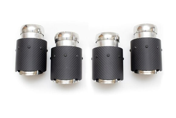 Fabspeed Porsche 958.2 Cayenne Turbo / Turbo S Deluxe Quad Style Tips (2015-2018)