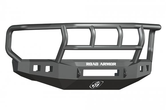 Road Armor 08-10 Ford F-250 Stealth Front Bumper w/Titan II Guard Wide Flare - Tex Blk