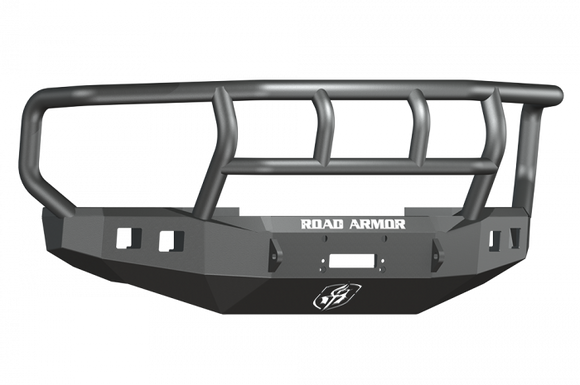 Road Armor 08-10 Ford F-250 Stealth Front Winch Bumper w/Titan II Guard Wide Flare - Tex Blk