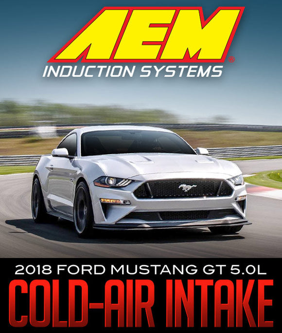 AEM INDUCTION SYSTEMS COLD-AIR INTAKE: 2018 FORD MUSTANG GT 5.0L