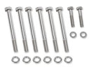 Mr. Gasket Water Pump Bolt Set - Polished Stainless Steel Fits GM LS Engines-1