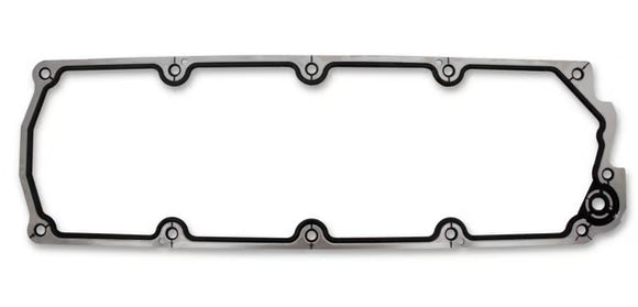 Mr. Gasket Valley Cover Gasket - Molded Rubber with Aluminum Carrier Fits GM LS2/LS3/LS7/LSX with 11-Bolt Valley Cover