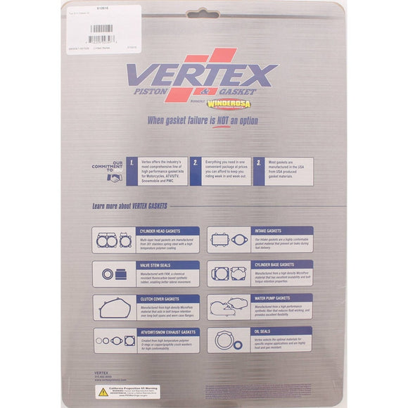 Vertex Pistons 02-08 FX 1000 FX140 Wave Runner Top End Gasket Kit