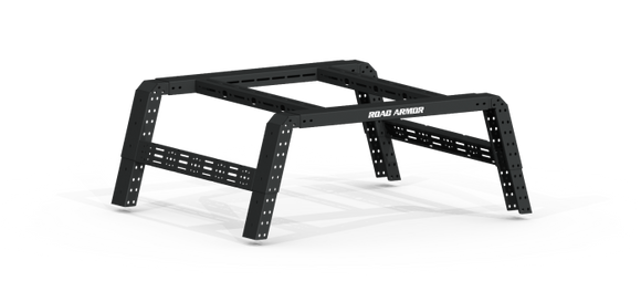 Road Armor Universal 5-1/2-6ft Full-Size Beds TRECK Adj Bed Rack - Tex Blk (w/o Brackets)