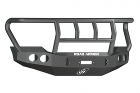 Road Armor 11-16 Ford F-250 Stealth Front Winch Bumper w/Titan II Guard Wide Flare - Tex Blk