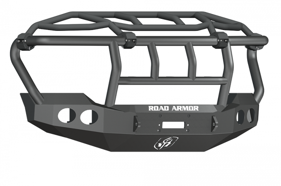 Road Armor 11-16 Ford F-250 Stealth Front Winch Bumper w/Intimidator Guard - Tex Blk