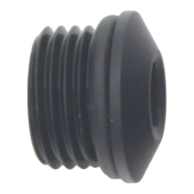 DeatschWerks 6AN ORB Male Plug Low Profile Internal Allen/Hex (Incl O-Ring) - Anodized Matte Black
