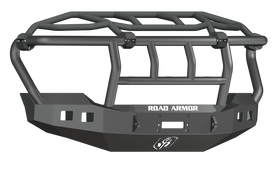 Road Armor 11-16 Ford F-250 Stealth Front Winch Bumper w/Intimidator Guard - Tex Blk