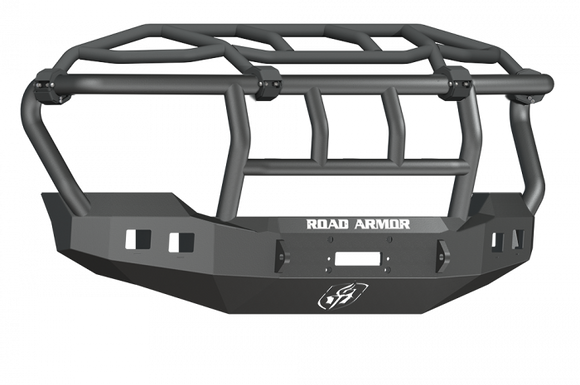 Road Armor 11-16 Ford F-250 Stealth Front Winch Bumper w/Intimidator Guard - Tex Blk