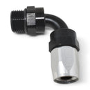 Russell Performance Hose End #6 to #6 Radius Inlet Port 90 Deg Blk/Clr-1