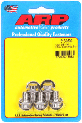 3/8-16 X 0.500 SS 3/8 12PT 5PK