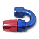 Russell Performance -10 AN Red/Blue 180 Degree Full Flow Swivel Hose End (With 15/16in Radius)-1