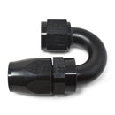 Russell Performance -12 AN Black 180 Degree Full Flow Swivel Hose End-1