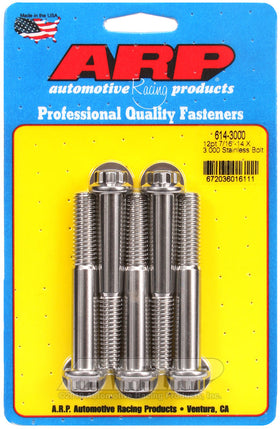7/16-14 X 3.000 SS 12PT 5PK