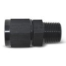 Russell Performance -8 AN Straight Female to 3/8in Male NPT Fitting (Black)-1