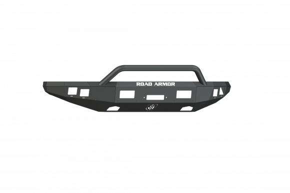 Road Armor 10-14 Ford Raptor Stealth Front Winch Bumper w/Pre-Runner Guard - Tex Blk