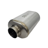 Stainless Bros 2.5in Inlet/Outlet Oval Resonator - 12in Body