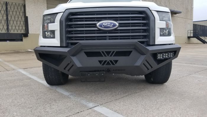 Road Armor 15-17 Ford F150 SPARTAN Front Bumper Bolt-On Pre-Runner Guard - Tex Blk - 0