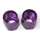 Russell Performance 2-Piece -6 AN Anodized Full Flow Swivel Hose End Sockets (Qty 2) - Purple-1