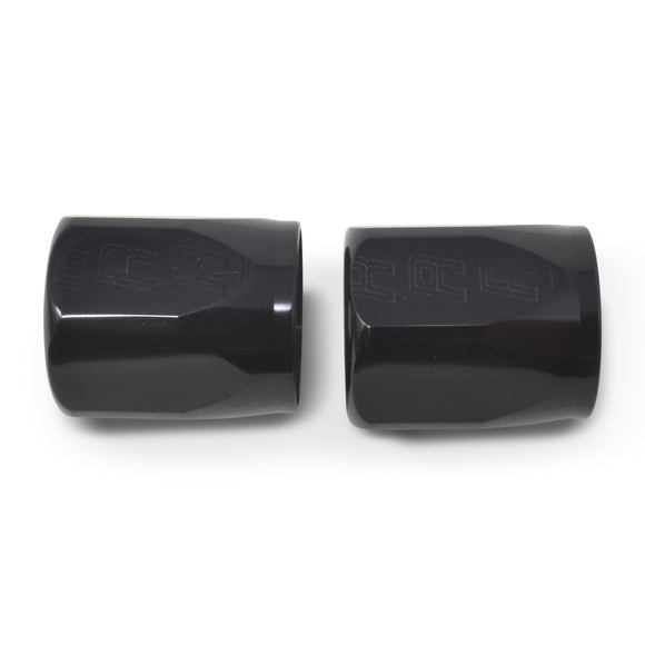 Russell Performance 2-Piece -6 AN Full Flow Swivel Hose End Sockets (Qty 2) - Polished and Black