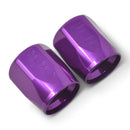 Russell Performance 2-Piece -10 AN Anodized Full Flow Swivel Hose End Sockets (Qty 2) - Purple-1