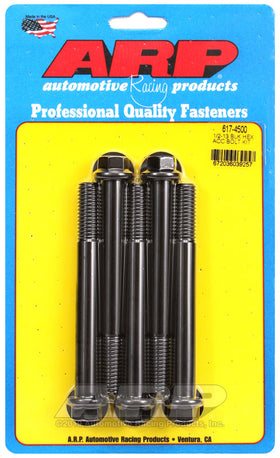 1/2-13 X 4.500 BLK HEX 5PK