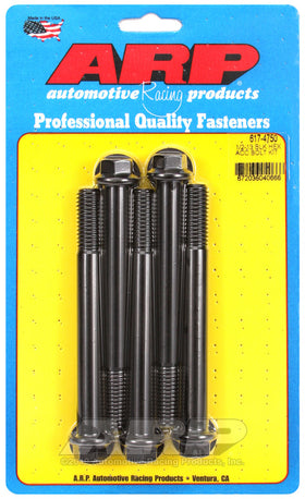1/2-13 X 4.750 BLK HEX 5PK
