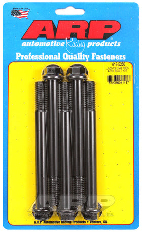 1/2-13 X 5.250 BLK HEX 5PK