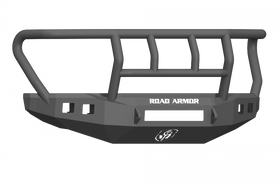 Road Armor 17-20 Ford F-250 Stealth Wide Fender Front Bumper w/Titan II Guard Wide Flare - Tex Blk