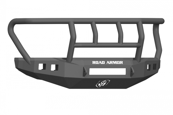 Road Armor 17-20 Ford F-250 Stealth Wide Fender Front Bumper w/Titan II Guard Wide Flare - Tex Blk