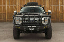 Road Armor 17-20 Ford F-250 Stealth Wide Fender Front Winch Bumper w/Intimidator Guard - Tex Blk-2