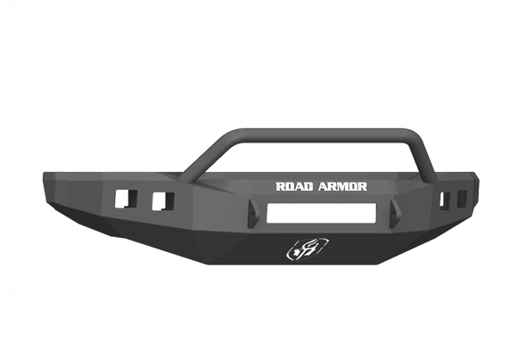 Road Armor 17-20 Ford F-250 Stealth Wide Fender Flare Front Bumper w/Pre-Runner Guard - Tex Blk