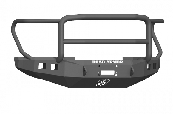 Road Armor 17-20 Ford F-250 Stealth Wide Fender Front Winch Bumper w/Lonestar Guard - Tex Blk