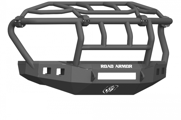 Road Armor 17-20 Ford F-250 Stealth Front Bumper w/Intimidator Guard - Tex Blk