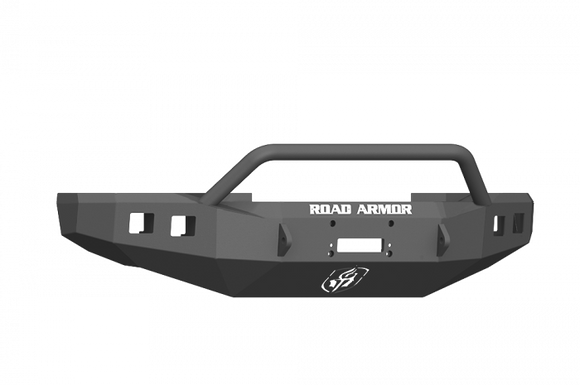 Road Armor 17-20 Ford F-250 Stealth Front Winch Bumper w/Pre-Runner Guard - Tex Blk