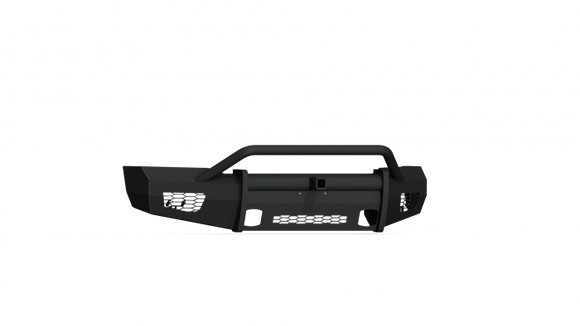 Road Armor 18-20 Ford F-150 Vaquero Front Bumper w/Pre-Runner Guard 2in Receiver - Tex Blk