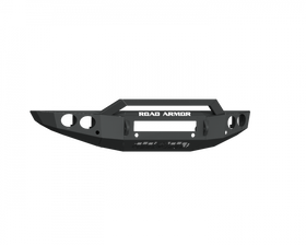 Road Armor 19-20 Ford Ranger Stealth Front Bumper w/Round Light Pods/Pre-Runner Guard - Tex Blk