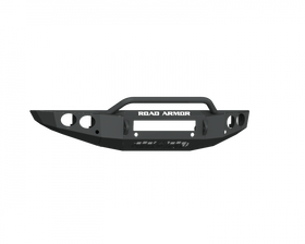 Road Armor 19-20 Ford Ranger Stealth Front Bumper w/Round Light Pods/Pre-Runner Guard - Tex Blk