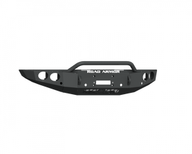 Road Armor 19-20 Ford Ranger Stealth Front Winch Bumper w/Round Light Pods/Pre-Runner - Blk