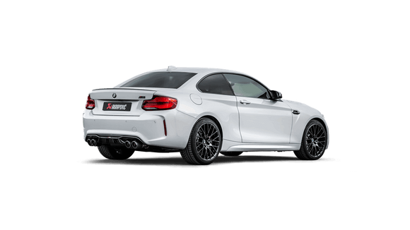 Akrapovic 2018+ BMW M2 Competition/M2 CS (F87N) Slip-On Line (Titanium) w/Carbon Fiber Tips