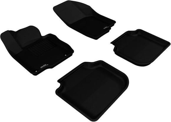 3D MAXpider 2012-2019 Volkswagen Passat Kagu 1st & 2nd Row Floormats - Black