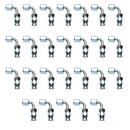 Russell Performance -10 AN Endura Pwerflex Power Steering 90 Degree Hose Ends(25 pcs.)-1