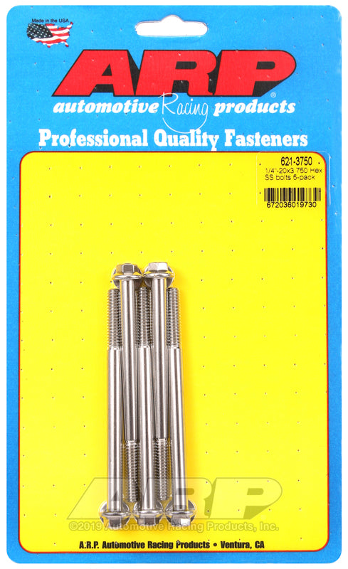 ARP 1/4-20 x 3.750 Hex SS Bolts