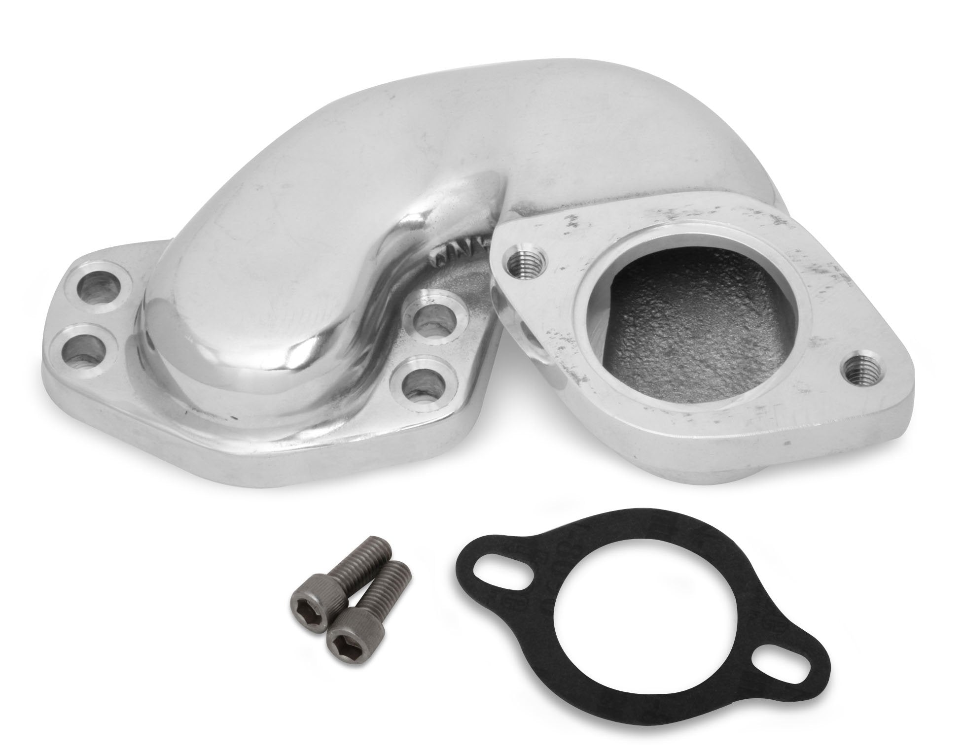 WEIAND ADAPTER. OFFSET CHEV POLISH