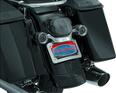 Kuryakyn Curved License Plate Mount Chrome-1